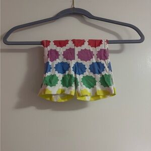 Primary Bright Multicolor Floral Print Shorts
